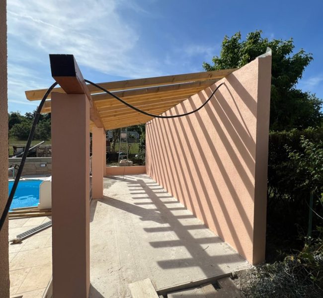 Crépis sur poolhouse